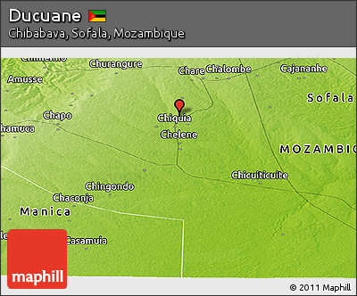 Physical Panoramic Map of Ducuane