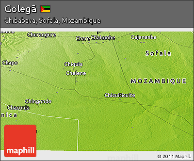 Physical Panoramic Map of Golegã