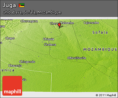 Physical Panoramic Map of Juga