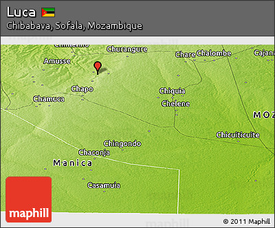 Physical Panoramic Map of Luca