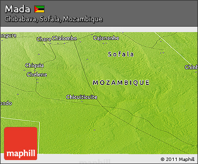 Physical Panoramic Map of Mada