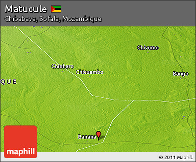 Physical Panoramic Map of Matucule