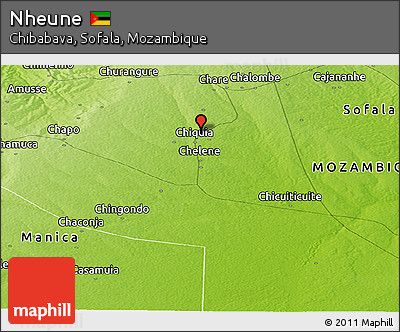 Physical Panoramic Map of Nheune