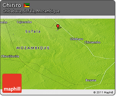 Physical Panoramic Map of Chiriro
