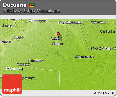 Physical Panoramic Map of Ducuane