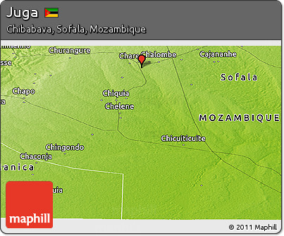 Physical Panoramic Map of Juga