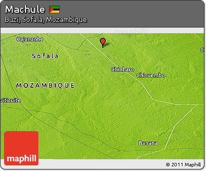 Physical Panoramic Map of Machule