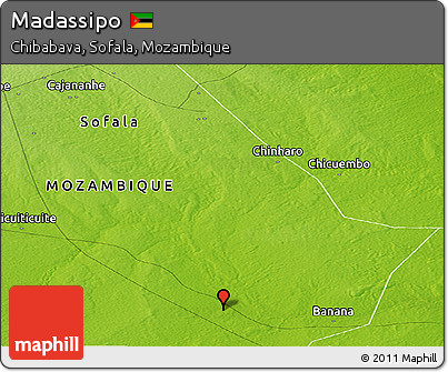Physical Panoramic Map of Madassipo