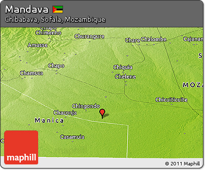 Physical Panoramic Map of Mandava