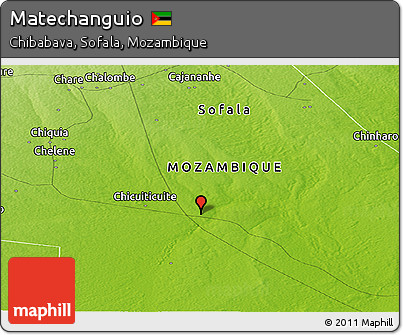 Physical Panoramic Map of Matechanguio