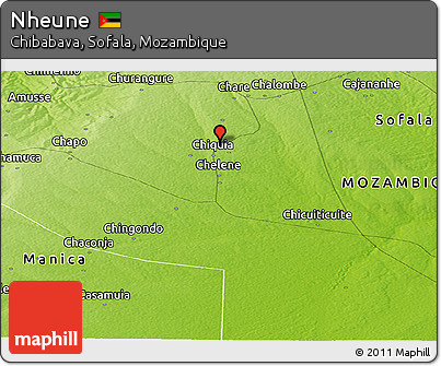 Physical Panoramic Map of Nheune