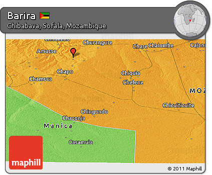 Political Panoramic Map of Barira