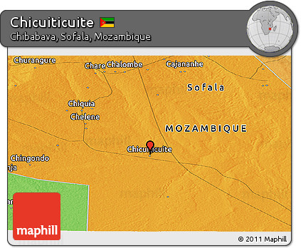 Political Panoramic Map of Chicuiticuite