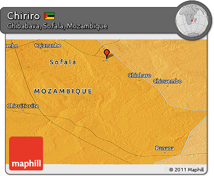 Political Panoramic Map of Chiriro