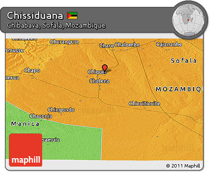 Political Panoramic Map of Chissiduana