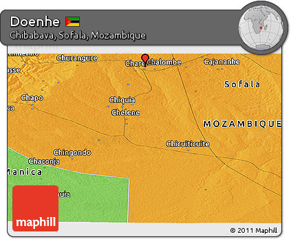 Political Panoramic Map of Doenhe