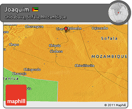 Political Panoramic Map of Joaquim
