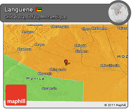 Political Panoramic Map of Languene
