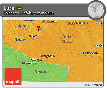 Political Panoramic Map of Luca