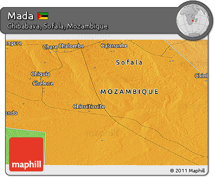 Political Panoramic Map of Mada