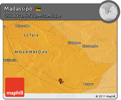 Political Panoramic Map of Madassipo