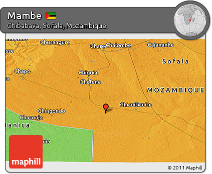 Political Panoramic Map of Mambe