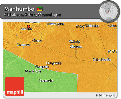 Political Panoramic Map of Manhumbo