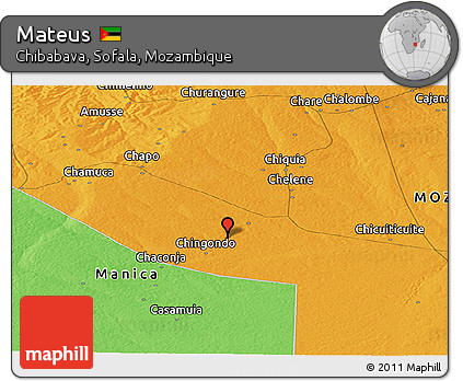 Political Panoramic Map of Mateus