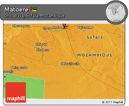 Political Panoramic Map of Matoere