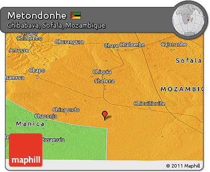 Political Panoramic Map of Metondonhe