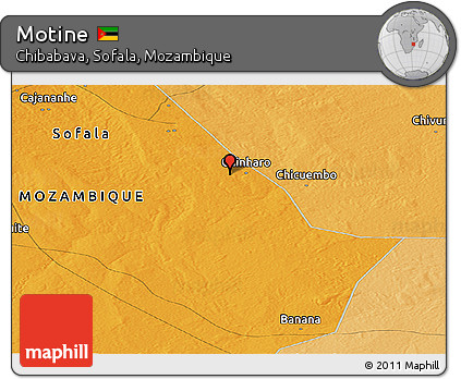 Political Panoramic Map of Motine