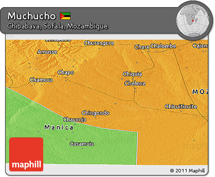 Political Panoramic Map of Muchucho