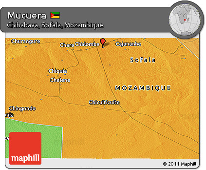 Political Panoramic Map of Mucuera