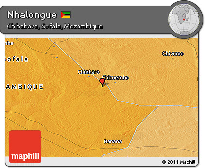 Political Panoramic Map of Nhalongue