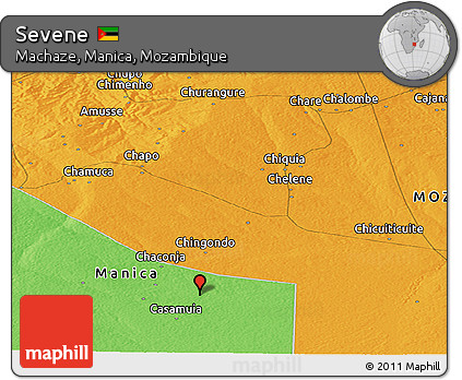 Political Panoramic Map of Sevene