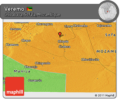 Political Panoramic Map of Veremo