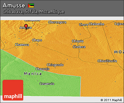 Political Panoramic Map of Amusse