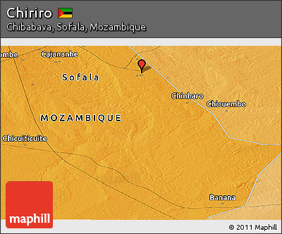 Political Panoramic Map of Chiriro