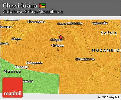 Political Panoramic Map of Chissiduana