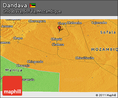 Political Panoramic Map of Dandava