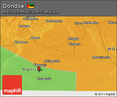 Political Panoramic Map of Dondoé