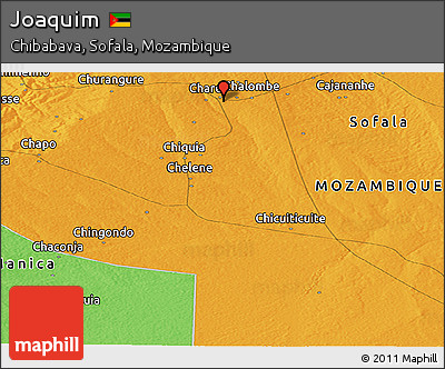 Political Panoramic Map of Joaquim