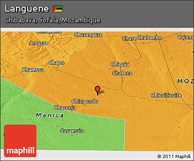 Political Panoramic Map of Languene