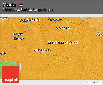 Political Panoramic Map of Mada