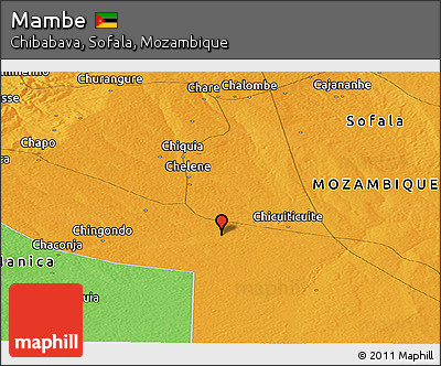 Political Panoramic Map of Mambe