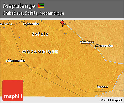 Political Panoramic Map of Mapulange