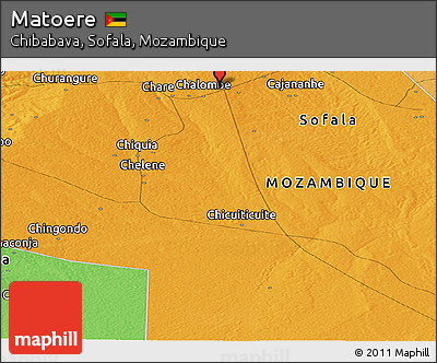 Political Panoramic Map of Matoere