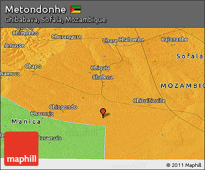 Political Panoramic Map of Metondonhe