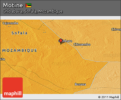 Political Panoramic Map of Motine