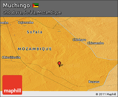 Political Panoramic Map of Muchingo